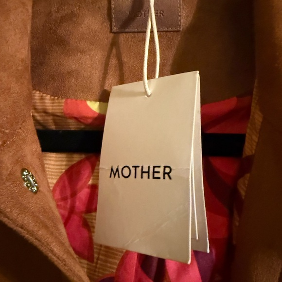 Studded Faux Suede Jacket - Brown - Picture 5 of 8